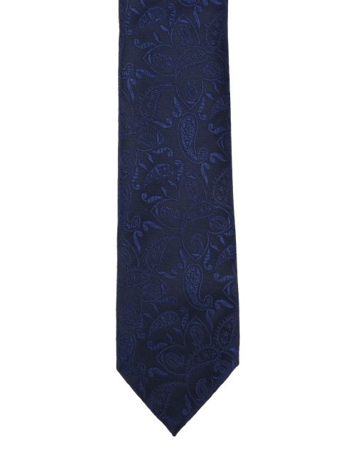 

Calvadoss Men Navy Blue Woven Design Broad Tie
