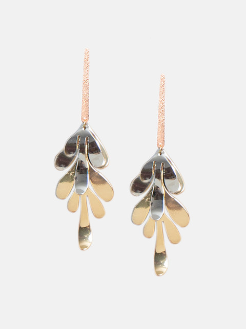 

Mali Fionna Gold-Toned Floral Drop Earrings