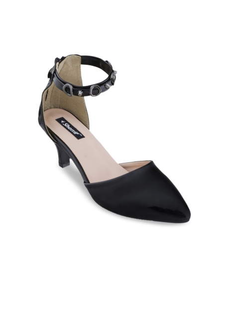 Sherrif Shoes Women Black Solid Pumps