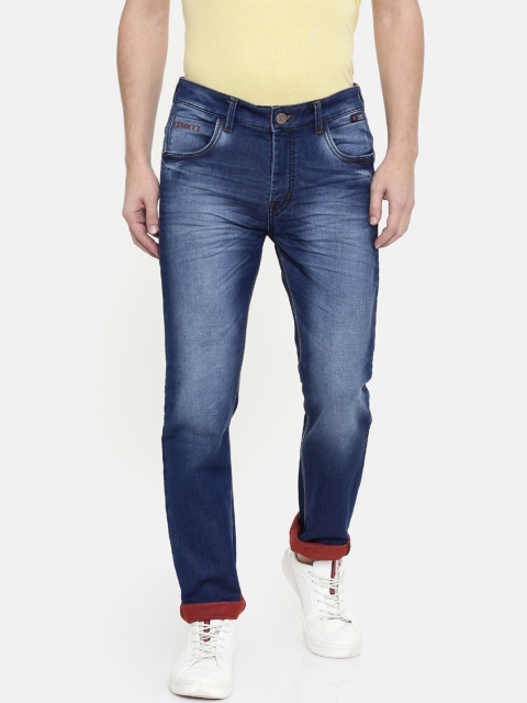 

CINOCCI Men Blue Slim Fit Mid-Rise Clean Look Jeans