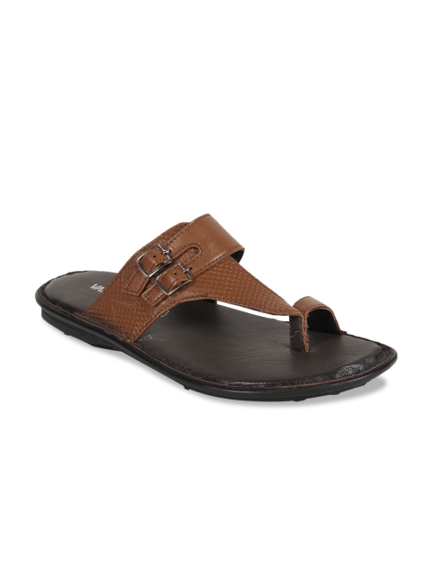

Vardhra Men Brown Solid Leather Comfort Sandals