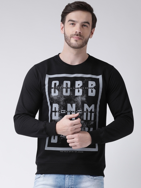 

COBB Men Black Printed Sweatshirt