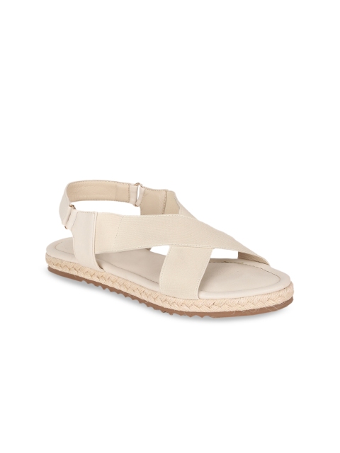 

Van Heusen Woman Women Cream-Coloured Solid One Toe Flats