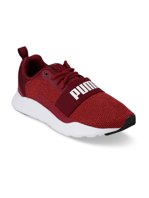 

Puma Unisex Maroon Wired Knit Jr Sneakers