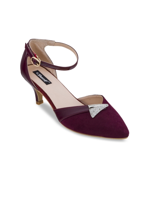 

Sherrif Shoes Women Maroon Solid Pumps