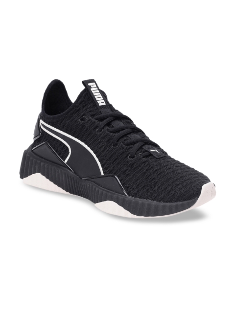 

Puma Women Black & Off White Textile Defy Training or Gym Shoes