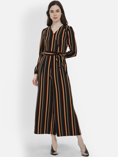 

COVER STORY Women Multicoloured Striped Basic Jumpsuit, Multi