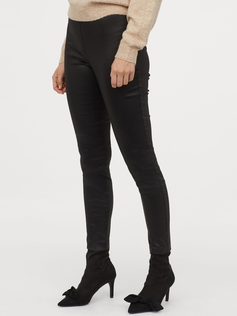 

H&M Women Black Solid Superstretch Jegging