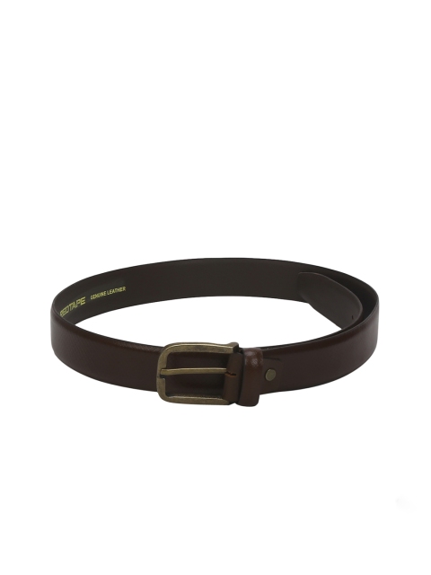 

Red Tape Men Brown Textured Belt