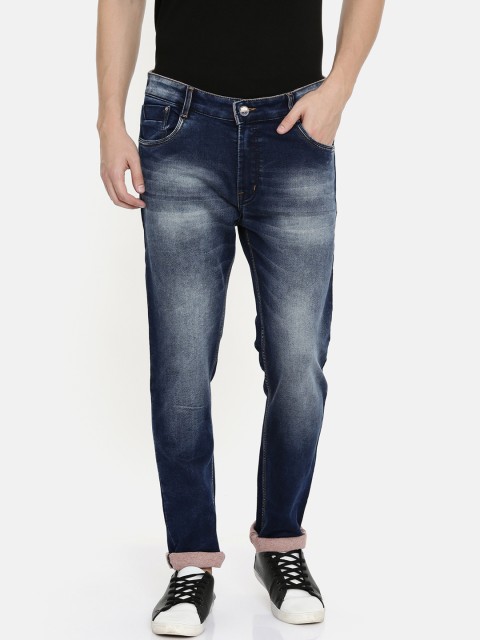 

CINOCCI Men Blue Slim Fit Mid-Rise Clean Look Jeans