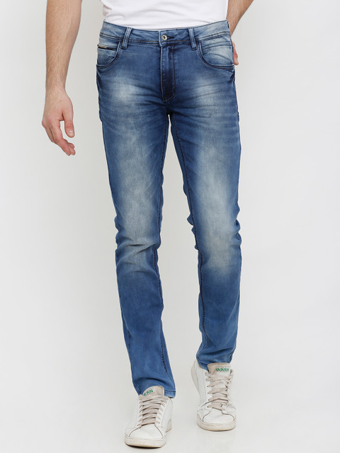 

Rex Straut Jeans Men Blue Skinny Fit Mid-Rise Clean Look Stretchable Jeans