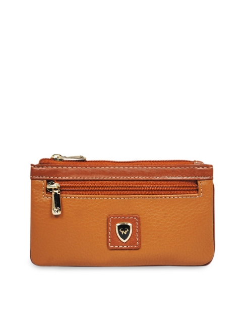

CALFNERO Unisex Brown Solid Leather Coin Wallet