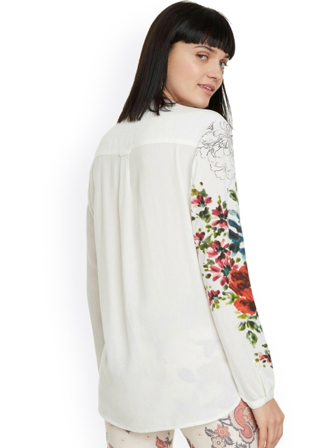 

Desigual Women White Printed Top