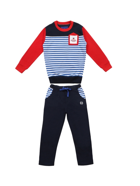 

Lil Tomatoes Boys White & Blue Pure Cotton Clothing Set