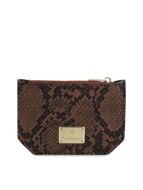 

Van Heusen Woman Brown Snakeskin Printed Clutch