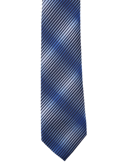 

Calvadoss Men Blue & Grey Striped Broad Tie