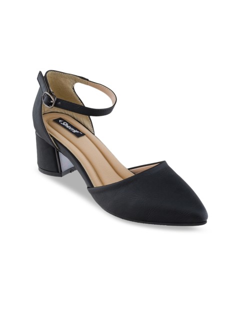 

Sherrif Shoes Women Black Solid Pumps