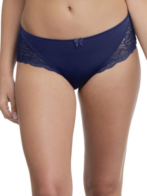 

Ultimo Plus Size Women Navy Blue Solid Hipster Briefs Y0003