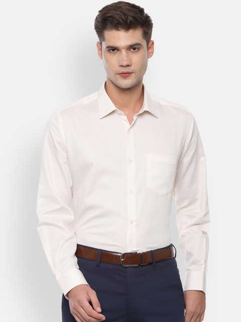 

Van Heusen Men Beige Regular Fit Solid Formal Shirt