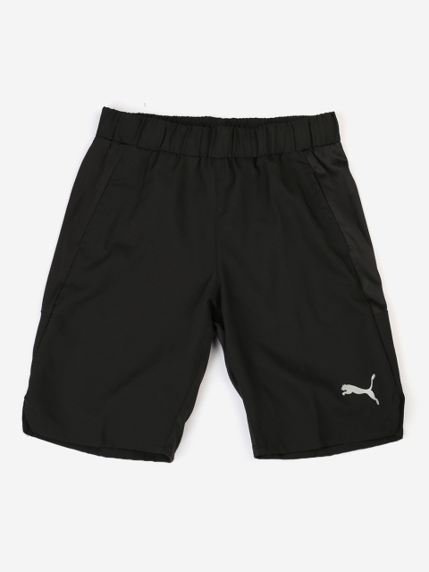 

Puma Boys Black Solid Regular Fit Sports Shorts