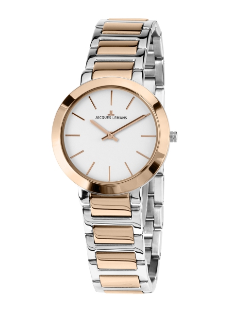 Jacques Lemans Women White Analogue Watch 1-1842B