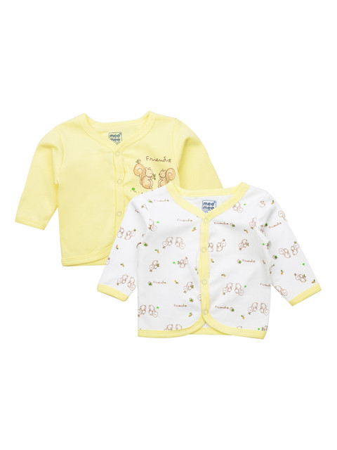 

MeeMee Infants Pack Of 2 Jhablas INFUNIDFJ005JBLPK2, Yellow