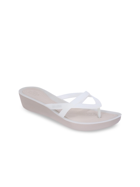 

Crocs Women White Solid Isabella Wedge Slip-On