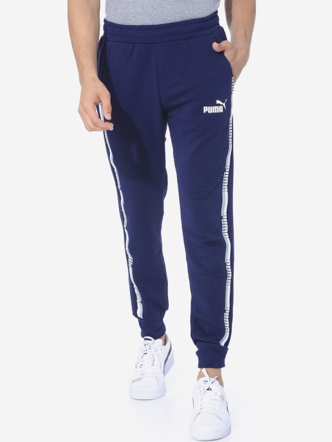 

Puma Men Blue Solid Tape Pants TR Peacoat