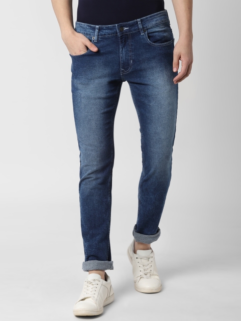 

Peter England Casuals Men Blue Skinny Fit Mid-Rise Clean Look Stretchable Jeans