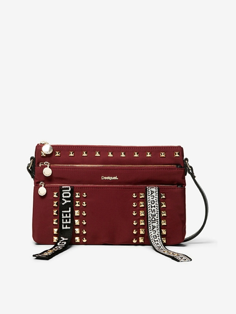 

Desigual Red Embellished Sling Bag