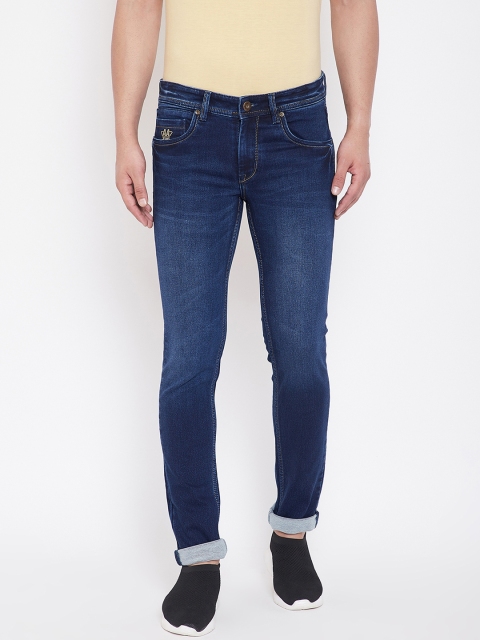 

American Archer Men Blue Skinny Fit Low-Rise Clean Look Stretchable Jeans