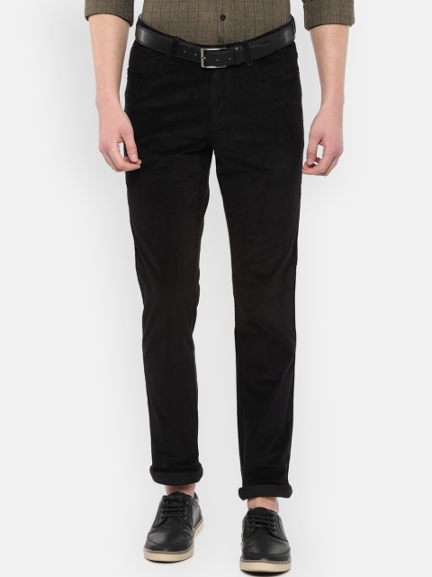 

Van Heusen Sport Men Black Slim Fit Solid Regular Trousers
