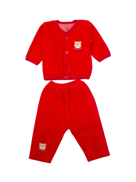 

MeeMee Infants Red Solid Top with Lounge Pants