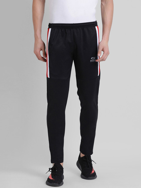

Masch Sports Men Black Solid Slim-Fit Track Pants