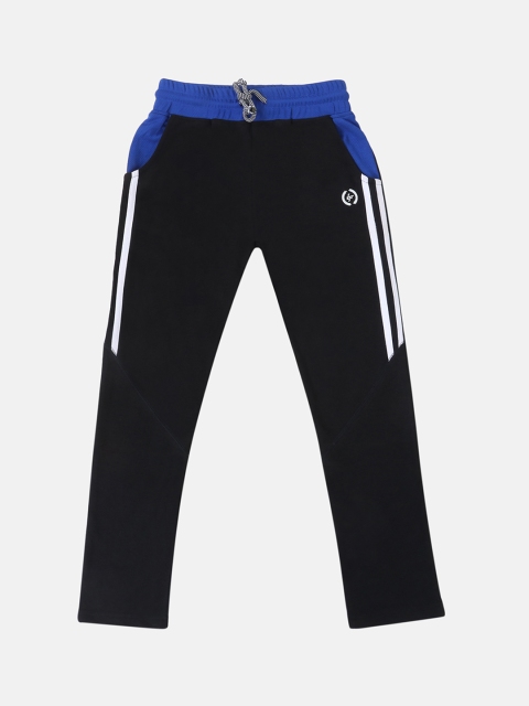 

Lil Tomatoes Boys Black Solid Track Pants
