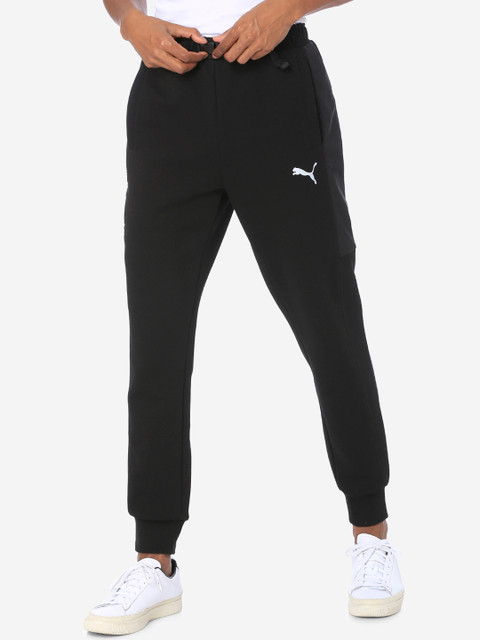 

Puma Men Black Solid Straight-Fit Joggers