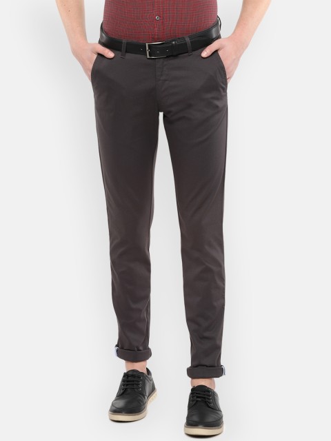 

Van Heusen Sport Men Grey Slim Fit Solid Regular Trousers