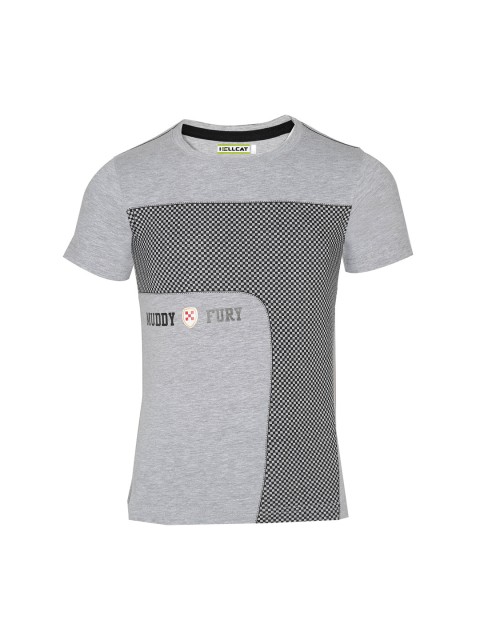 

HELLCAT Boys Grey Colourblocked Round Neck T-shirt