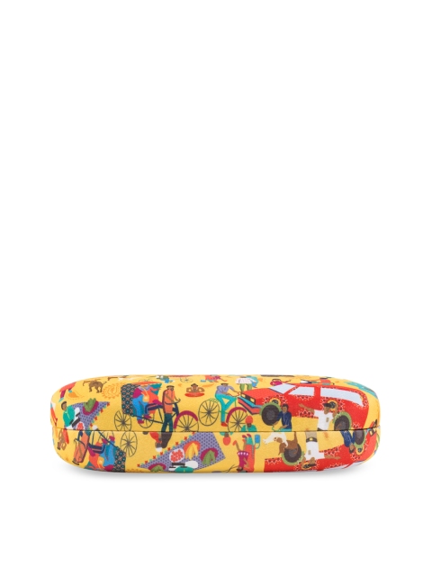 

Chumbak Yellow Indian Traffic Printed Eyewear Case