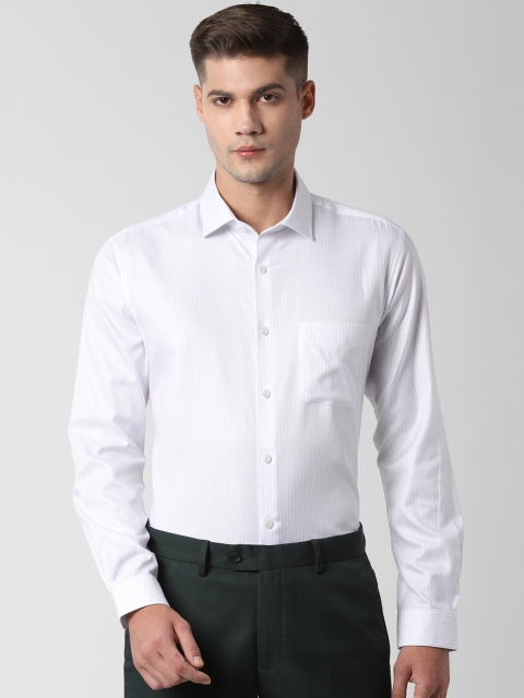 

Peter England Men White New Regular Fit Striped Formal Shirt