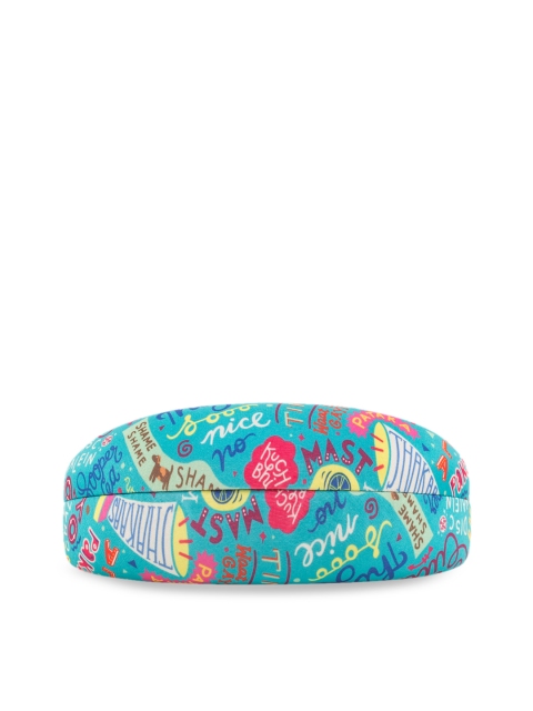 

Chumbak Teal Blue Things Indian Say Printed Sunglasses Case