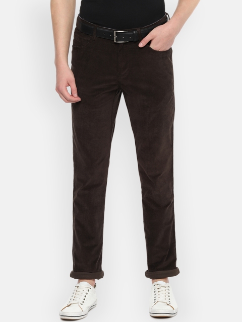 

Van Heusen Sport Men Brown Slim Fit Solid Regular Trousers