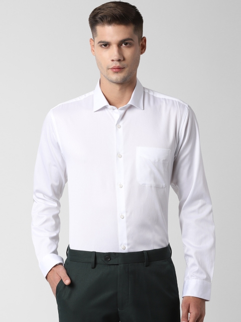 

Peter England Men White Regular Fit Solid Formal Shirt