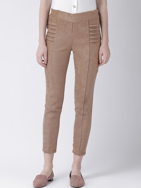 

Latin Quarters Women Brown Regular Fit Solid Regular Trousers