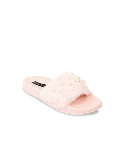

WOMENS BERRY Women Embellished Solid Open Toe Flats, Pink
