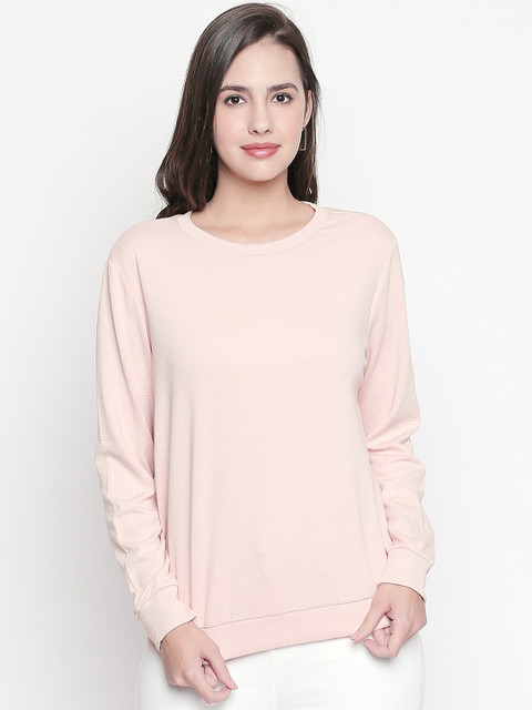 

Honey by Pantaloons Women Pink Solid Sweater