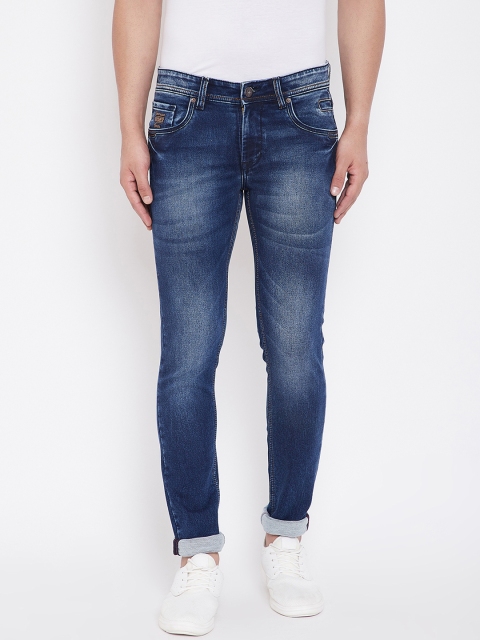 

American Archer Men Blue Skinny Fit Low-Rise Clean Look Stretchable Jeans