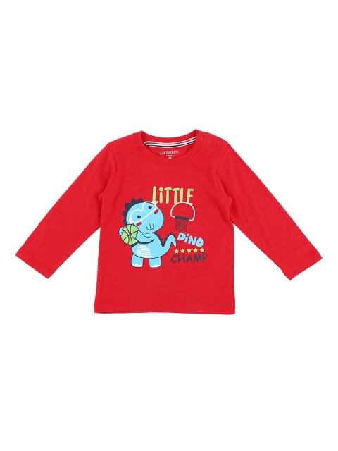 

Pantaloons Baby Boys Red Printed Round Neck T-shirt