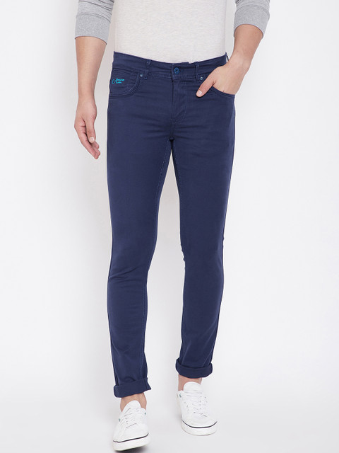

American Archer Men Blue Skinny Fit Low-Rise Clean Look Stretchable Jeans