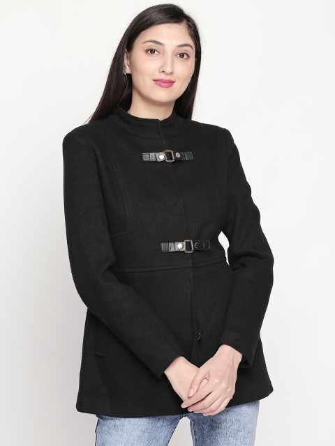

Honey by Pantaloons Women Black Solid Tailored Jacket
